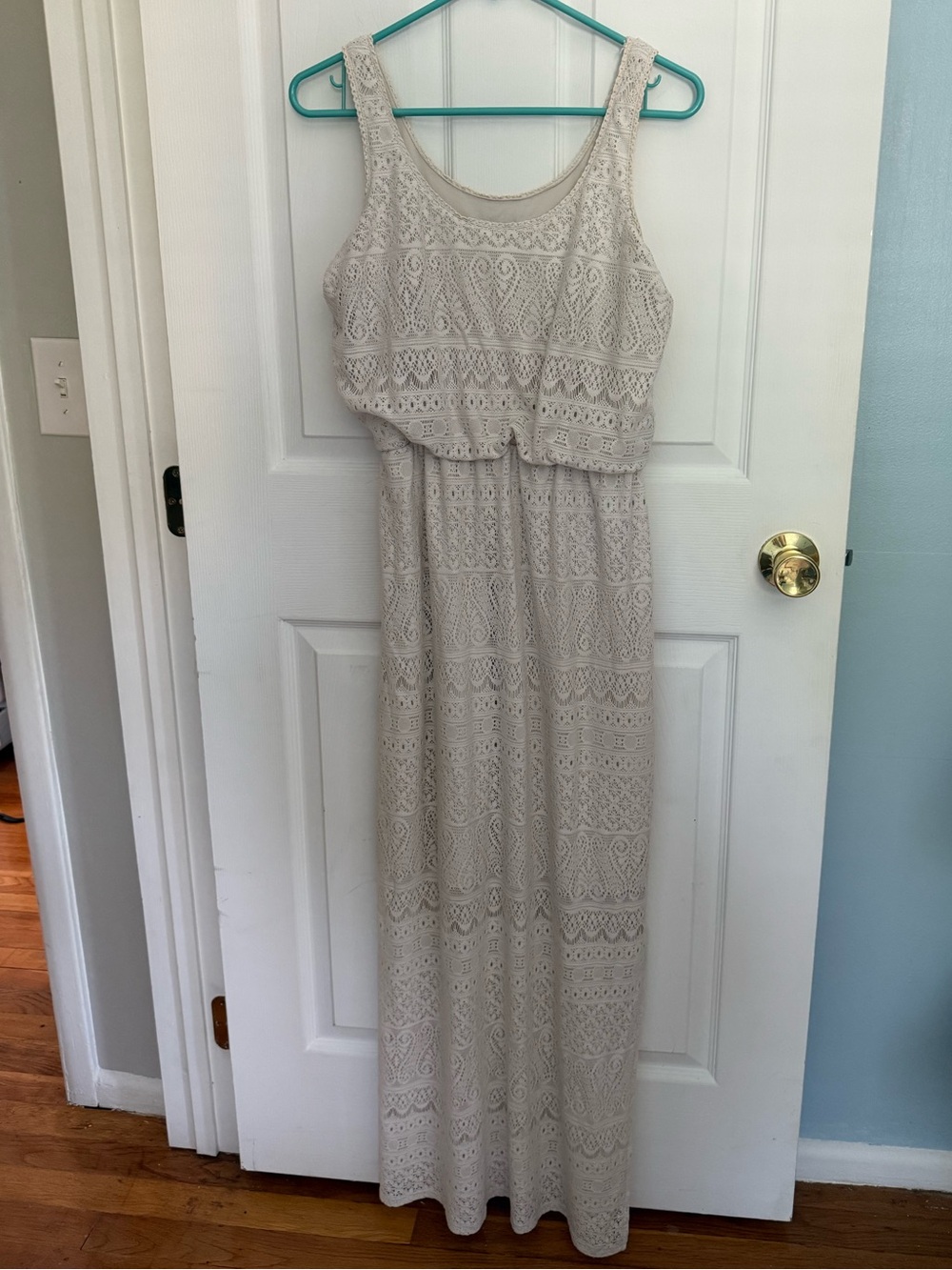 London Times Ivory Maxi Dress